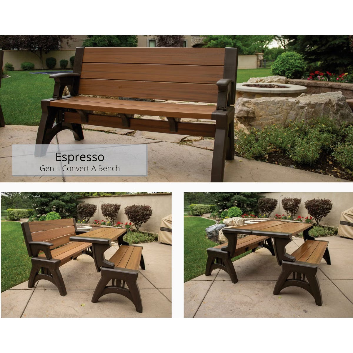 2x Convert-a-Bench XL Tuinbank – In een Handomdraai Om te Bouwen tot Tafel